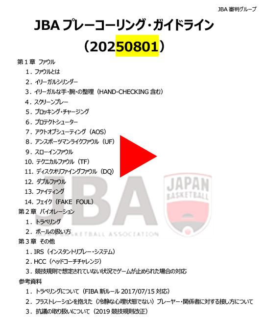 5on5プレーコーリング・ガイドライン20250801版