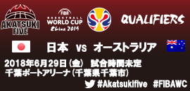 15.FIBAワールドカップ2019アジア1次予選